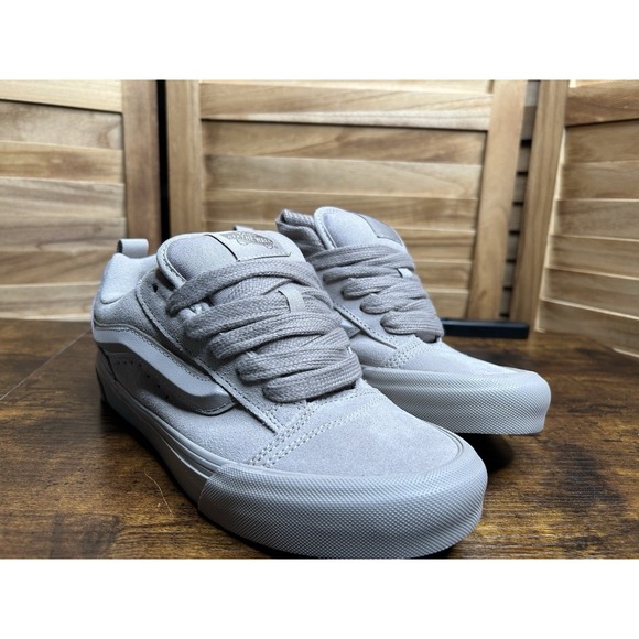 Vans Shoes - Vans Knu Skool Unisex Gray Low Top Lace Up Casual Sneakers Street Style